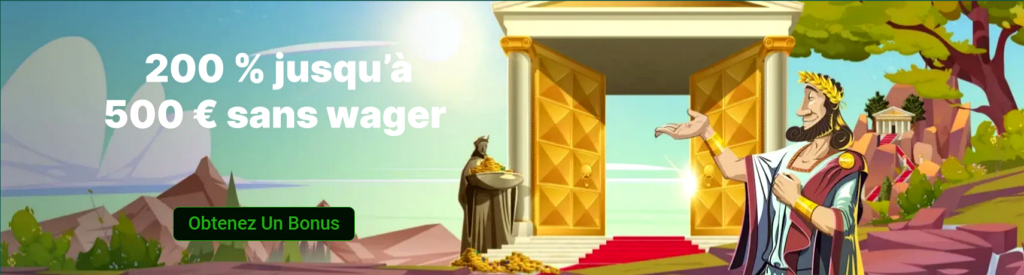 Cresus Casino Avis 2026 - bonus 200% jusqu'à 500 € - bannière officielle